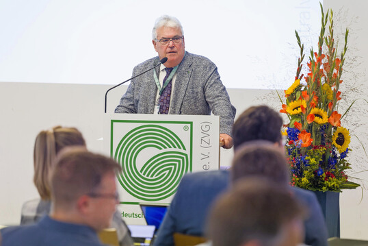 Wilhelm Böck beim Deutschen Gartenbautag des ZVG am 19. September 2024 in Berlin.