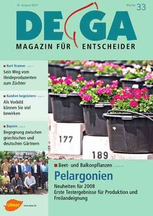 Cover DEGA GARTENBAU 33/2007