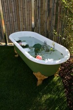 Der Themengarten "Kurgarten - Gartenkur" von Scheibner Baumschule und Gestaltung aus Bischofsheim. Erholung, Ausgleich, Beschäftigung, Sonnenbaden, Apfelernte - auf 100 m².