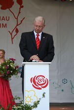 Mit dem Drücken des offiziellen Startknopfs war die 4. Hessische Landesgartenschau in Bad Nauheim eröffnet.