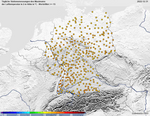 DWD-Stationen, die am 31.12.2022 eine Höchsttemperatur von 15 °C oder mehr registrierten.