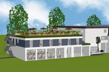 Ansicht der geplanten Grnberger Baumanahme fr 2014.