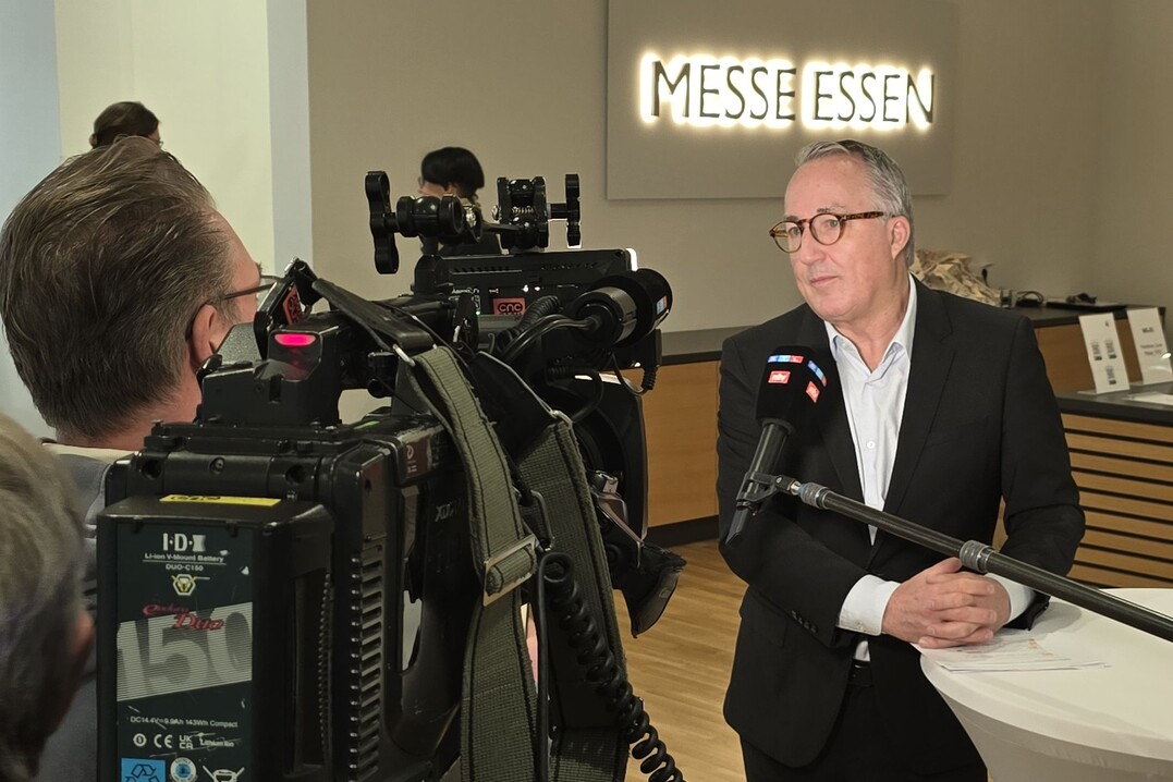 Impressionen vom Aufbau am Vortag der IPM ESSEN 2025