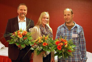 Gerhard Friedrich (links) wurde als Vorsitzender, Stefan Kanders (rechts) als stellvertretender Vorsitzender einstimmig im Amt besttigt. Kerstin Keysers wurde als Kassenprferin neu gewhlt.