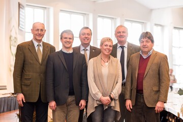 Das Prsidium des BdB (v.l.n.r.): Michael Kutter, Bernhard von Ehren, Hajo Hinrichs, Gabriele Bschorr, Helmut Selders und Andreas Huben. 