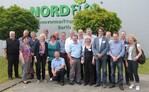 Die Teilnehmer des Netzwerktreffens bei NORDFLOR Blumenhandel in Barth