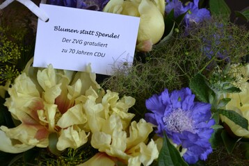 Der ZVG gratuliert zu 70 Jahren CDU.