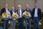 Der Vorstand des Bundesverbandes Zierpflanzen (von links): Frank Werner, Matthias Bremkens, der Vorsitzende Heinrich Hiep, Thomas Viehweg, Karl-Heinz Compes. :