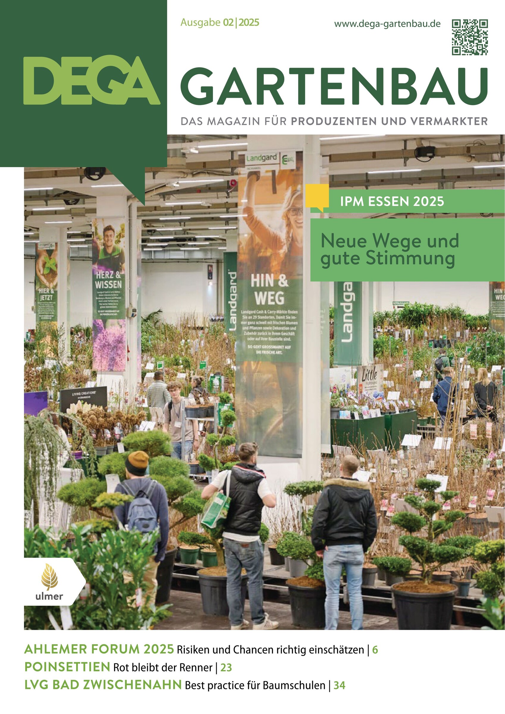 Blumen für den Bundeskanzler DEGA GARTENBAU Fachmagazin