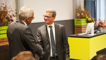 Feierliche Amtseinfhrung von Dr. Eric Veulliet: Glckwnsche von Staatssekretr Bernd Sibler