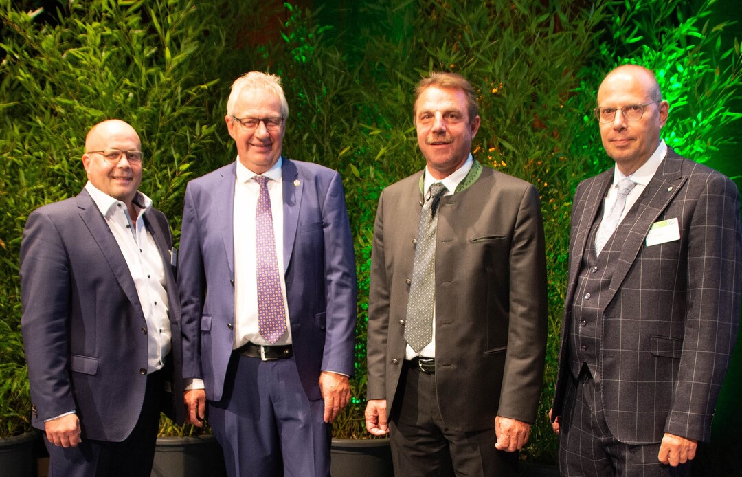 Geschäftsführendes Präsidium des BGV, v.l.n.r.: Herbert Puffer, Hermann Berchtenbreiter, Willy Enßlin, Jörg Freimuth