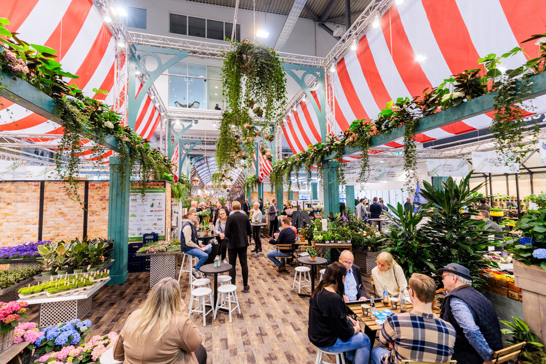 The joint stand of the Danish horticultural companies in Hall 6 is once again very lovingly designed.