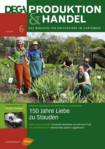 Das Jubilum der Staudengrtnerei Arends Maubach ist Titelthema unserer Ausgabe Juni 2013.