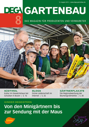 Die Initiative "Europa Minigrtner" stellten wir in unserer Ausgabe DEGA GARTENBAU 8/2015 auch mit dem Titelbild vor.