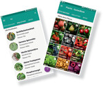 Oben: Screenshots der App Plantix.