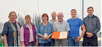 Große Goldmedaille für das Team der Erfurter Garten- und Aussstellungs GmbH (ega), von links: Katharina Lohmann (IGA-Geschäftsführerin), das ega-team Yvonne Udhardt, Cornelia Squara, Markus Lehmann, Jürgen Meister, Marco Spangenberg, Bastian Michelsson.