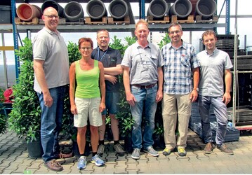 Die Referenten und Veranstalter: von links nach rechts: Harald Kramer, LWK Nordrhein-Westfalen, Dr. Karin Rei, Syngenta Lawn & Garden Controls, Thomas Dzikowski, Grtnereinkauf Mnchingen, Ludwig Opitz, Syngenta Lawn & Garden Controls, Roland Bahmer und Michael Glaser, LTZ Augustenberg.