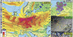 Die Bilder von Meteosat aus 36 000 km Höhe werden im DWD aufbereitet. So sind auch Wetterabläufe erkennbar.
