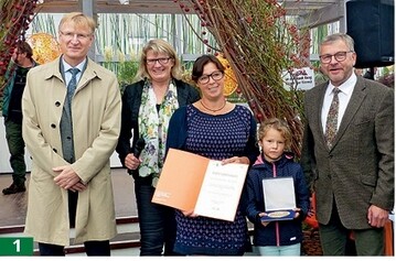Gartenbau Wille konnte sich ber eine Groe Goldmedaille der DBG freuen.