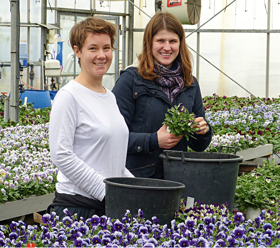 Auszubildende: Leonie Dix (links) und Stefanie Kolditz.