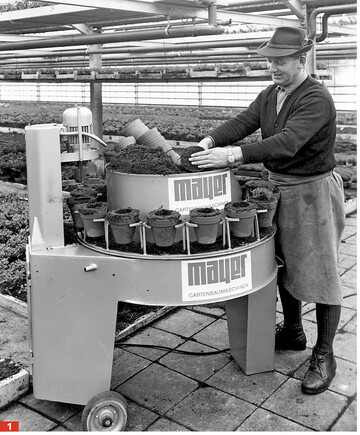 „Planter" – die erste Topfmaschine aus dem Jahr 1967.