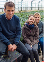 Erfolgreich auf der Zielgeraden im Marathonlauf und im Betrieb: Michelle Rannacher mit ihren Eltern Karsten und Ulrike Rannacher.