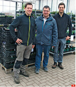 Firmengründer Jens Schachtschneider (Mitte) mit seinen Söhnen Torben (links) und Finn Schachtschneider.