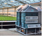 Der Eco Climate Converter von Agam greenhouse energy systems wird in Deutschland von Horticoop vertrieben.