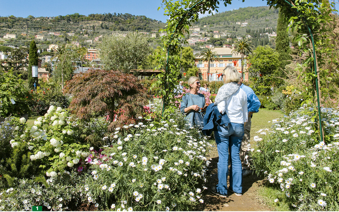 Die Blumenschau in den Parks von Nervi begeisterte die Besucher.