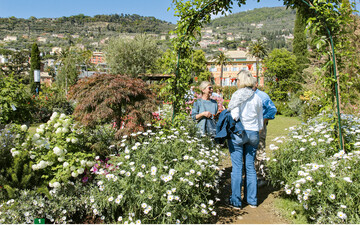 Die Blumenschau in den Parks von Nervi begeisterte die Besucher.