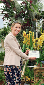 Sechs Jahre hat Marei Karge-Liphard in Chelsea als Mitglied des RHS Orchid Committee Orchideen bewertet, ehe sie sich selbst beteiligte und auf Anhieb Gold gewann!