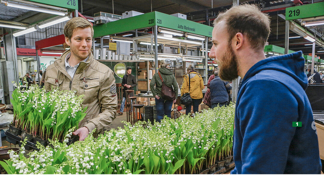Der norddeutsche Blumeneinzelhndler Christoph Jasker (links) und der Hamburger BGM-Anbieter Gerrit Knoblauch hoffen, dass 2019 die Frhjahrssaison nicht wieder aufgrund extremer Klte ausfllt.