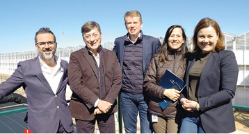 Das Aleia-Team, von links: Produktionsleiter Sergio Moreno Martinez, Firmeninhaber Luis Corella Arroquia, Geschftsfhrer Dirk Hogervorst, Marketing- und Kommunikationsleiterin Carmen Juan-Aracil und Marketing- und Kommunikationsmanagerin Francine van Wijk.
