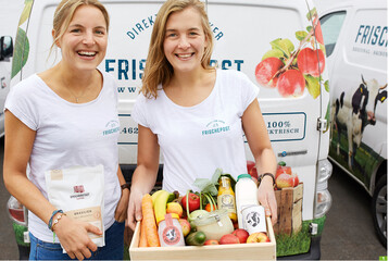 Mit ihrem Start-up bringen Eva Neugebauer und Juliane Willing frische Lebensmittel zu den Verbrauchern.