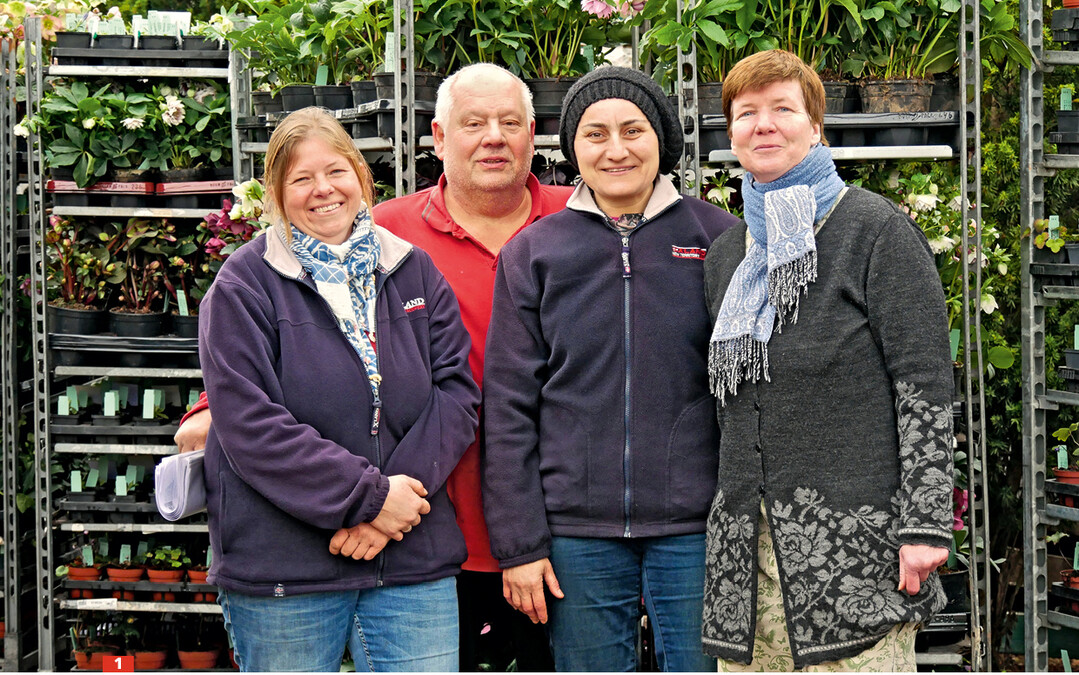 Christiane Saß, Jürgen Peters, Meryem Makar und Susanne Peters (von links)
