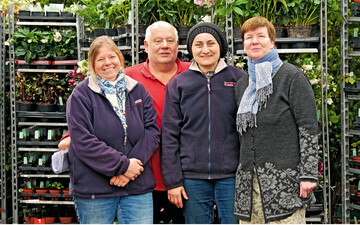 Christiane Sa, Jrgen Peters, Meryem Makar und Susanne Peters (von links)