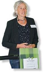 Die Entwicklung zu intelligenten und aktiven Verpackungsmaterialien stellte Pof. Dr. Judith Kreyenschmidt von der Hochschule Geisenheim University vor.