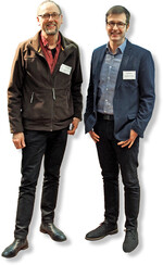 Olaf Beier (links) und Hans-Jürgen Weese gingen auf Hauptthemen des Fachverbands Einzelhandel und Dienstleistung im Wirtschaftsverband Gartenbau Norddeutschland ein.