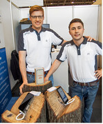 Johannes Telaar (links) und David Zimmermann gründeten das Unternehmen Planbar.