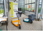 Erler mobile, Dinslaken, stellte Transportsysteme wie den Elektro-3-Rad-Roller Colly 1 und Colly 2 mit guter Standsicherheit durch die jeweils drei Räder vor.