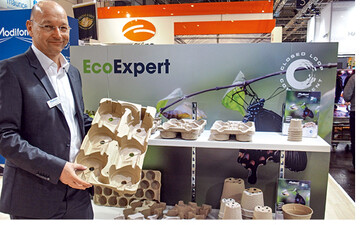 Gerd Steverding informierte ber das erweiterte Sortiment der Eco Expert Tpfe und Trays von Modiform.