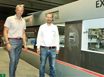 BayPack-Geschäftsführer Dr. Ralph Dengler (links), Hans-Jürgen Filp, Baypack Vertrieb