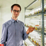 Dr. Dominic Eberle leitet sowohl das Gewebekulturlabor wie auch die Diagnoseabteilung pac Biotec.