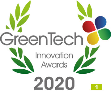  Das Logo des auch im Coronajahr vergebenen Greentech Innovation Awards". 
