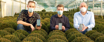 Von links: Fokko zur Mhlen, Toby Gallenkamp und Softwareentwickler Markus Wittje (GFI - Ernst, Zetel)