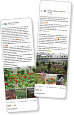 Die Aktionen des Bayerischen Gärtnereiverbands auf Facebook stießen auf außerordentlich viel Resonanz.