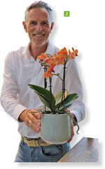 Eduard Ter Laak (Bild) leitet gemeinsam mit seinem Bruder Richard das Unternehmen Ter Laak Orchids im niederländischen Wageningen. Die Gärtnerei kultiviert ein umfangreiches Sortiment an Phalaenopsis (jährlich rund 6 Mio. Stück) unter hochwertigen Marken wie Mimesis". Produktionstechnisch ist der Betrieb wegen seiner nachhaltigen Lösungen bei Energie und Wasser besuchenswert.