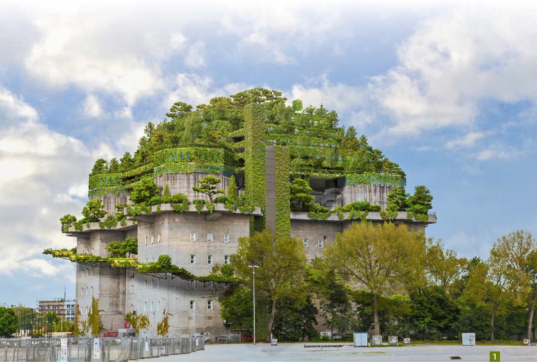 Der grüne Bunker und die spektakuläre Naturoase auf dem Dach werden öffentlich frei zugänglich sein.