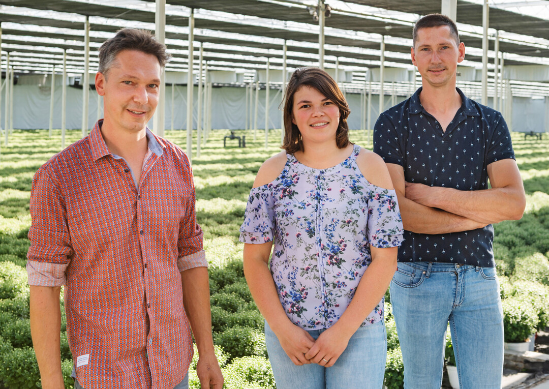 Von links: Steven, Julie und Simon Verhelle