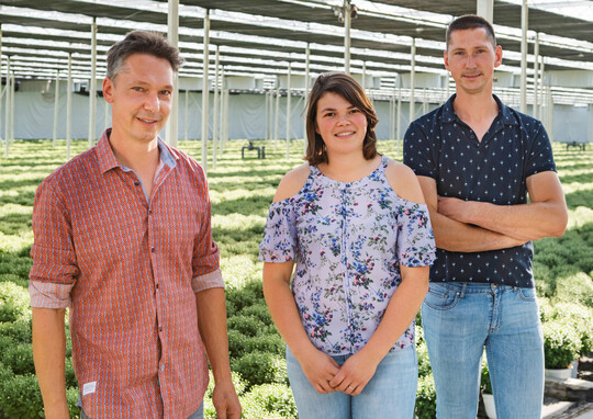 Von links: Steven, Julie und Simon Verhelle